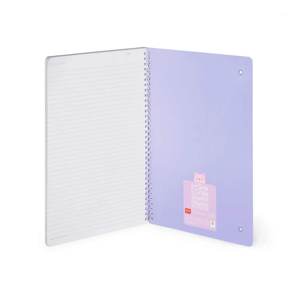 Cuaderno Legami A4 Teddy Bear Espiral