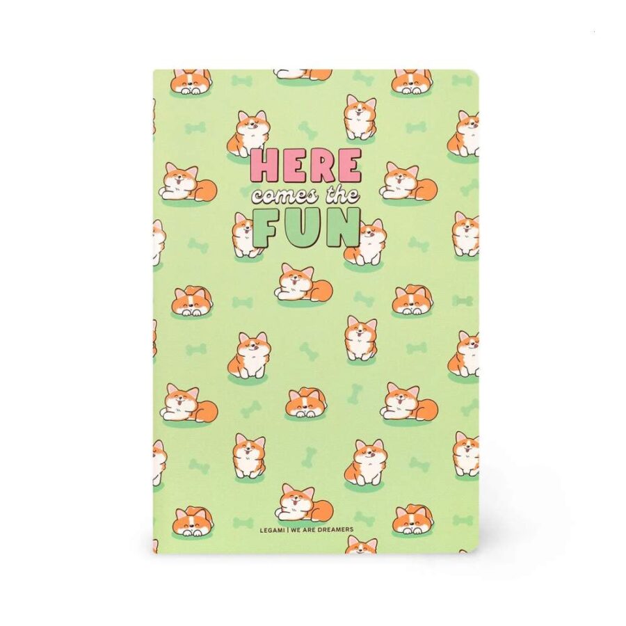 Cuaderno Legami A5 Corgi