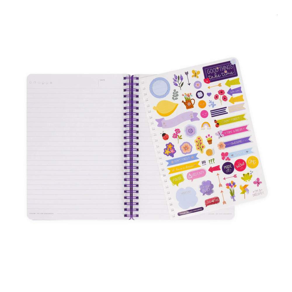 Cuaderno Legami A5 Flores Espiral