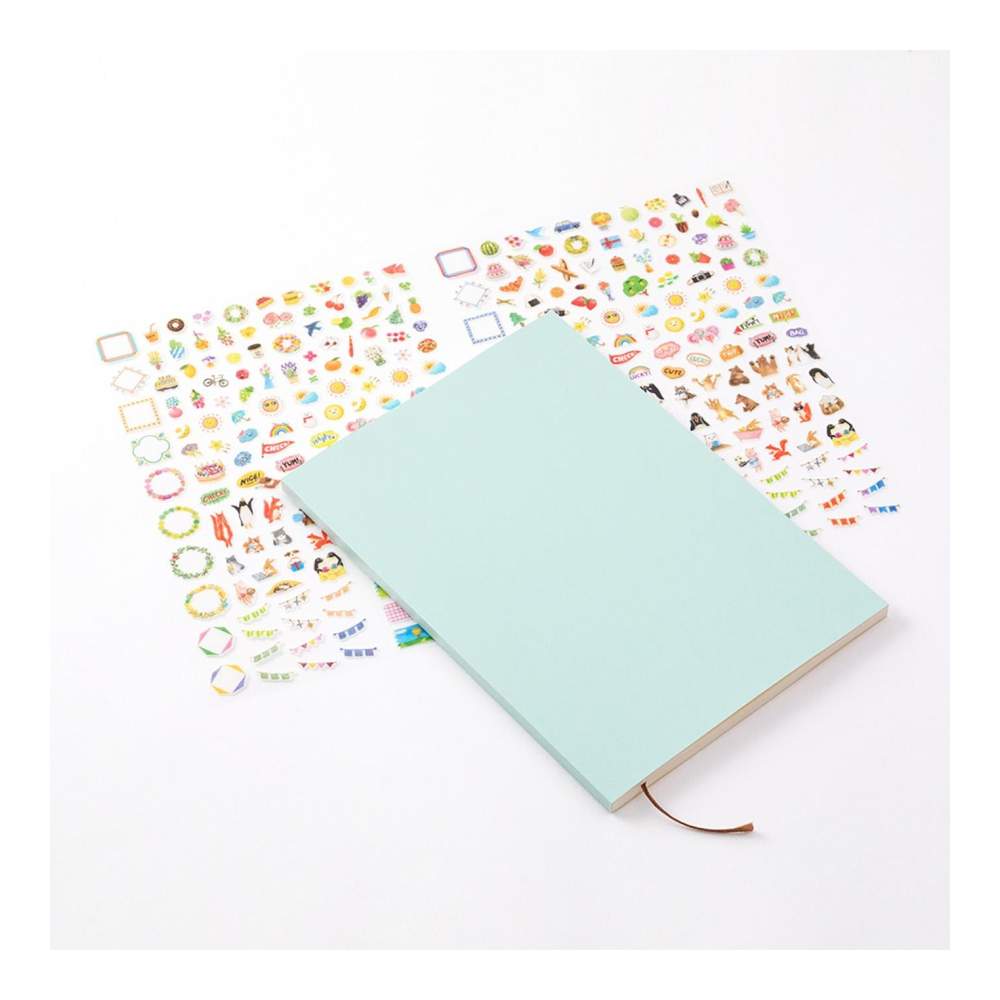 Agenda Con Stickers Light Blue