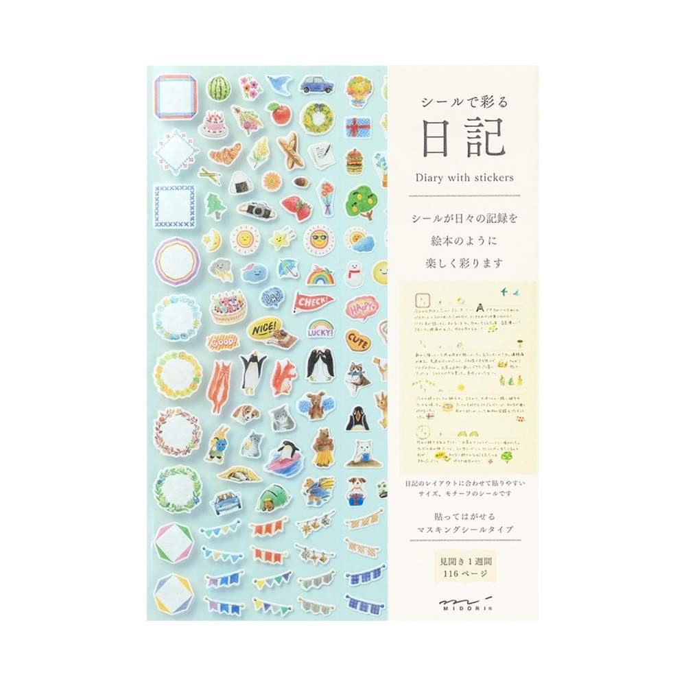 Agenda Con Stickers Light Blue