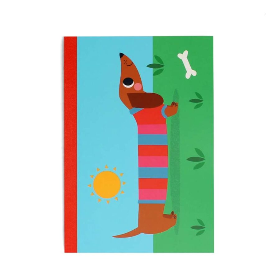 Cuaderno A5 Perro Salchicha Soleado