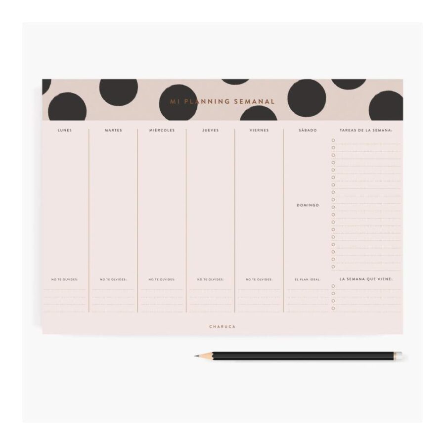 Planificador Charuca Semanal Minimal