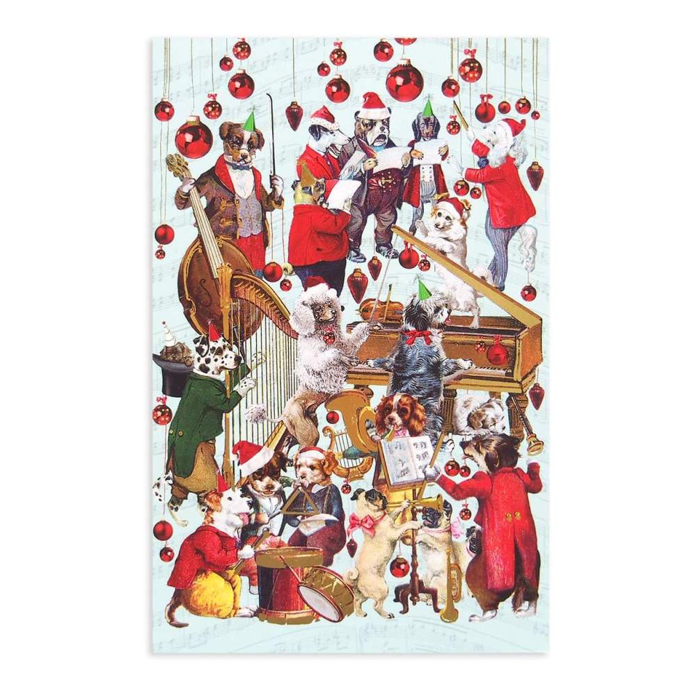 Small Card Musical Dogs