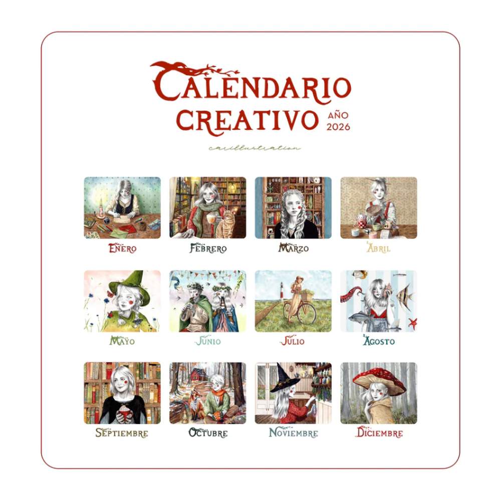 Calendario Creativo 2026 Carillustration