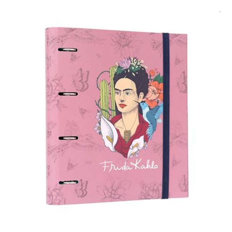 Carpeta 4 Anillas Premium Frida Kahlo Viva La Vida