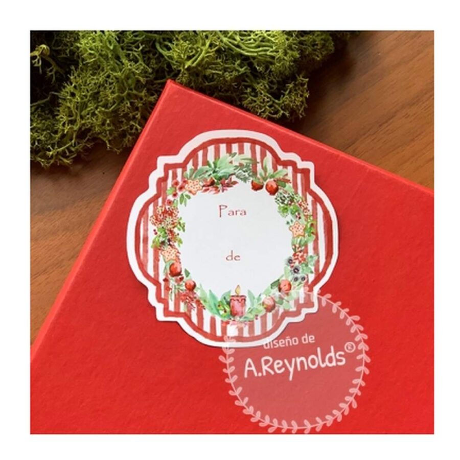 Etiquetas Corona Navidad Reynolds