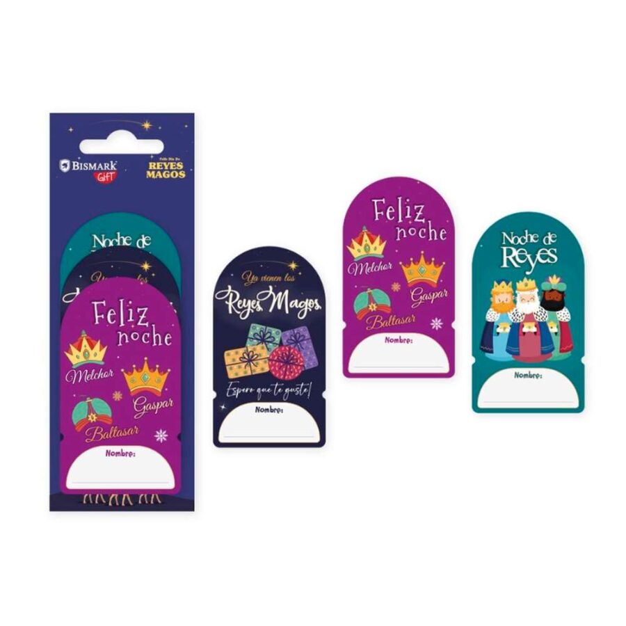 Pack 6 Etiquetas Adhesivas Reyes Magos