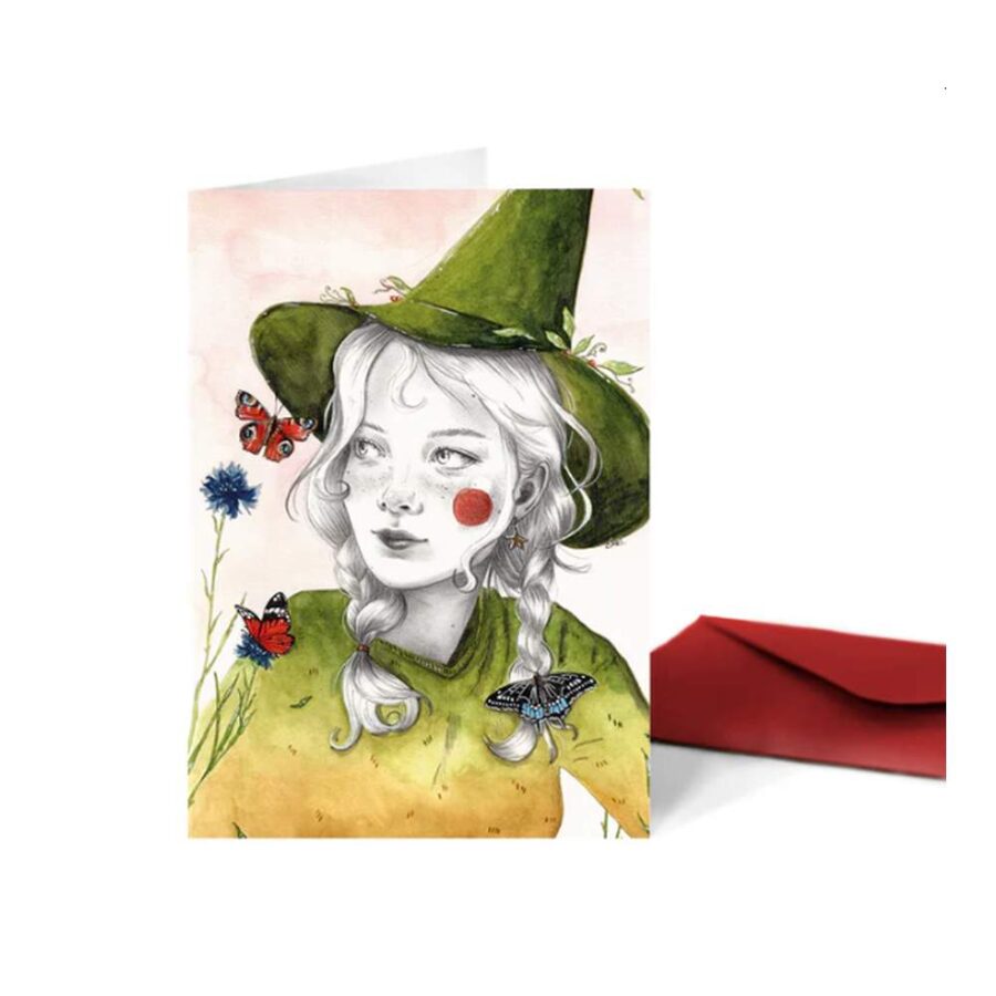 Tarjeta La Bruja Verde Carillustration