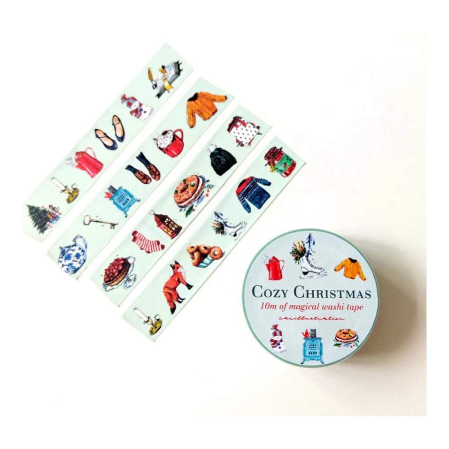 Washi Tape Cozy Chirstmas Carillustration