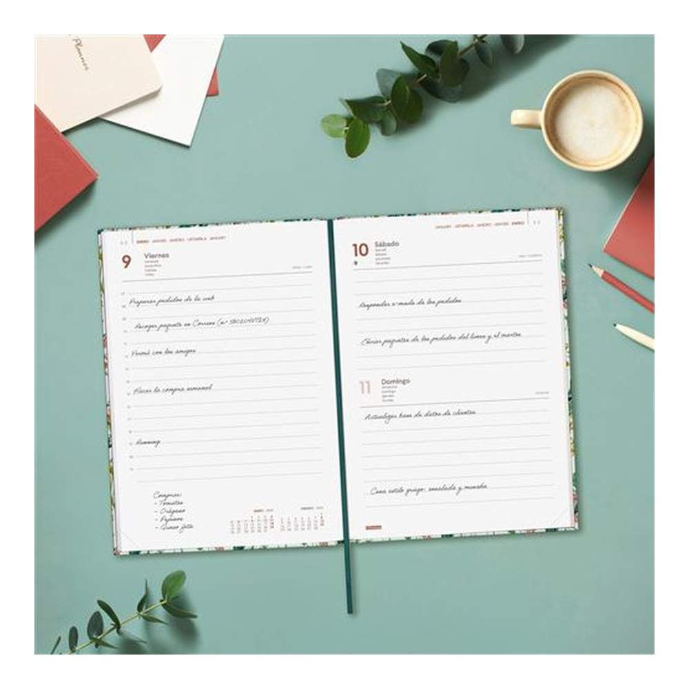 Agenda Anual 2026 Porto Design Diaria Botanic