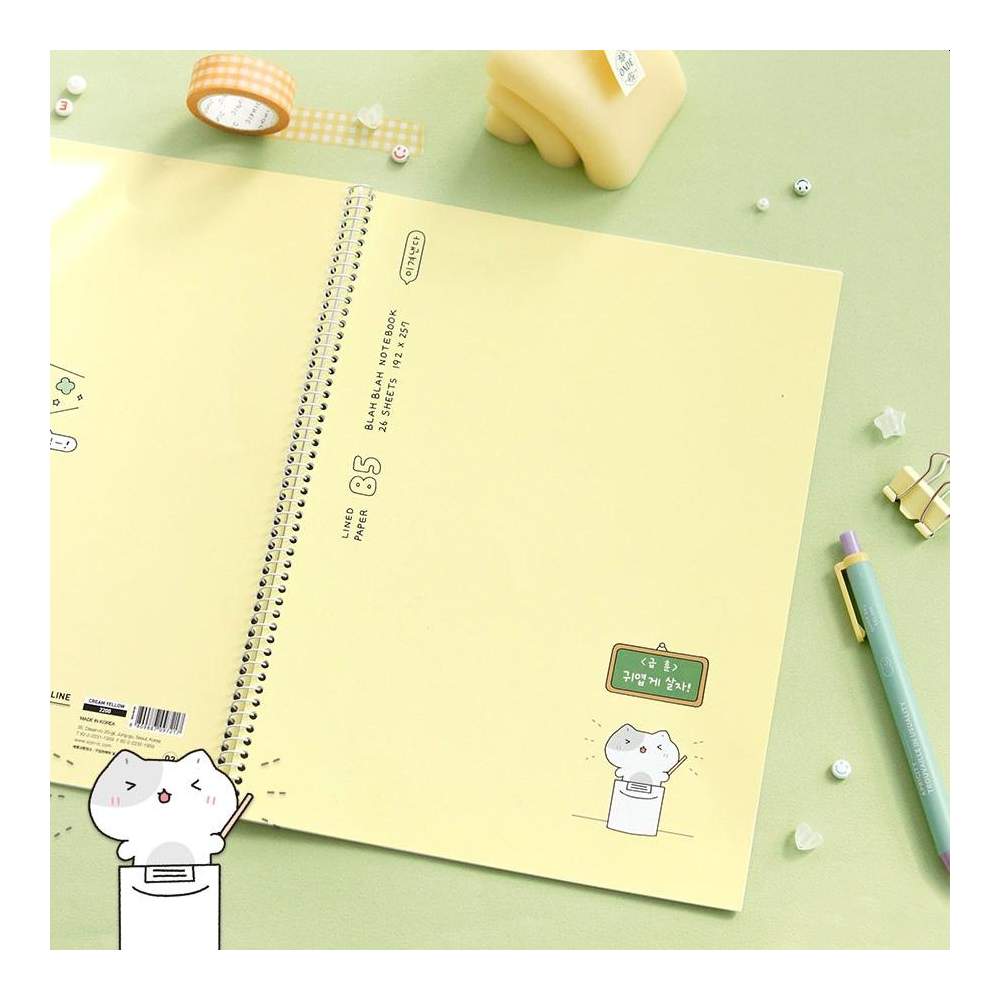 Cuaderno Blah Blah Line 02 Cream Yellow