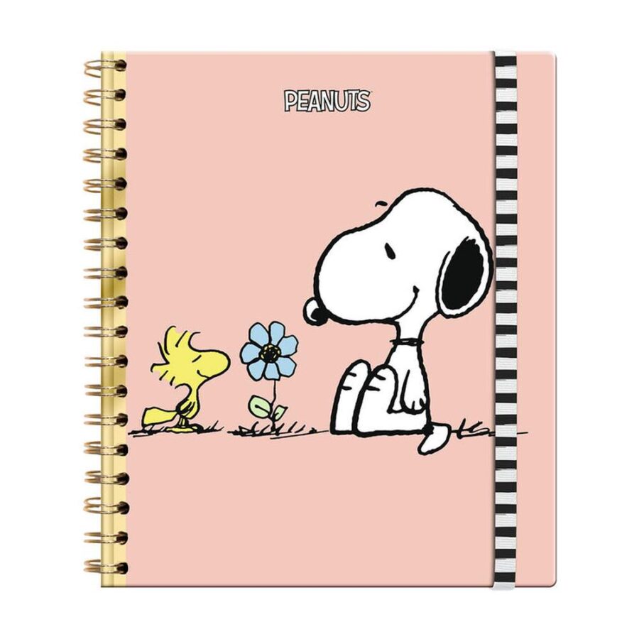 Libreta Tapa Dura Grande Espiral Snoopy