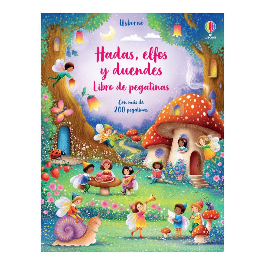 Libro De Pegatinas Hadas, Elfos Y Duendes