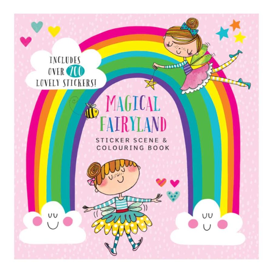 Libro Para Pintar Con Pegatinas Magical Fayriland