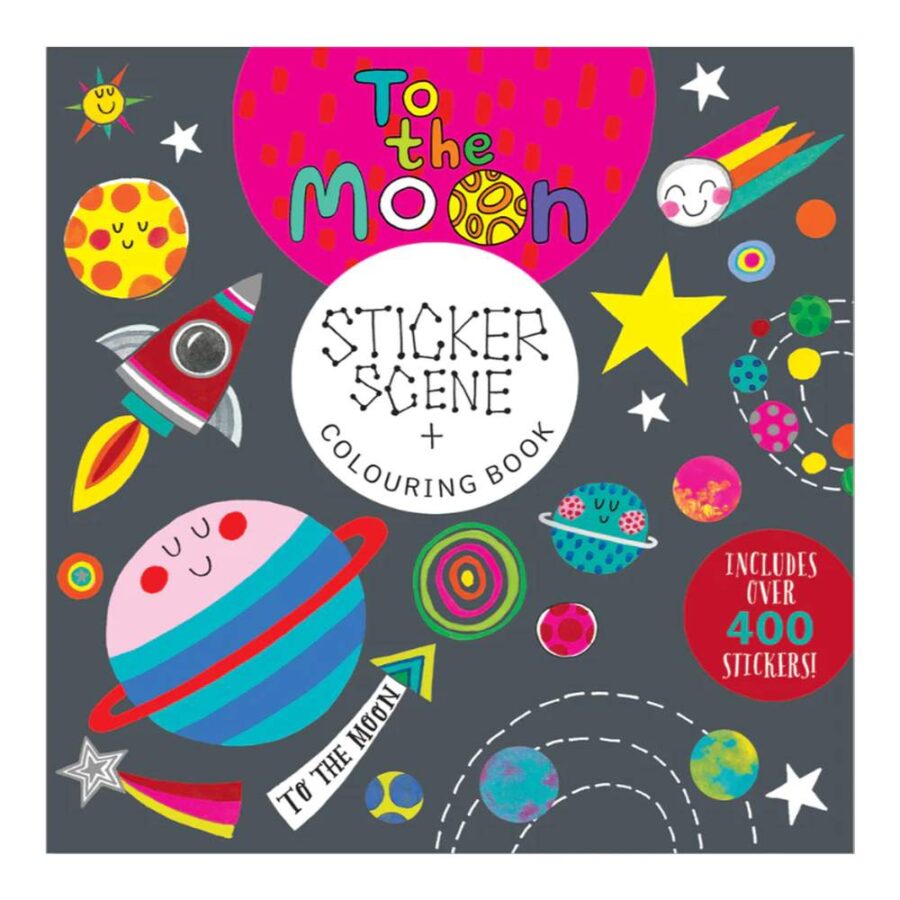 Libro Para Pintar Con Pegatinas Cosmos