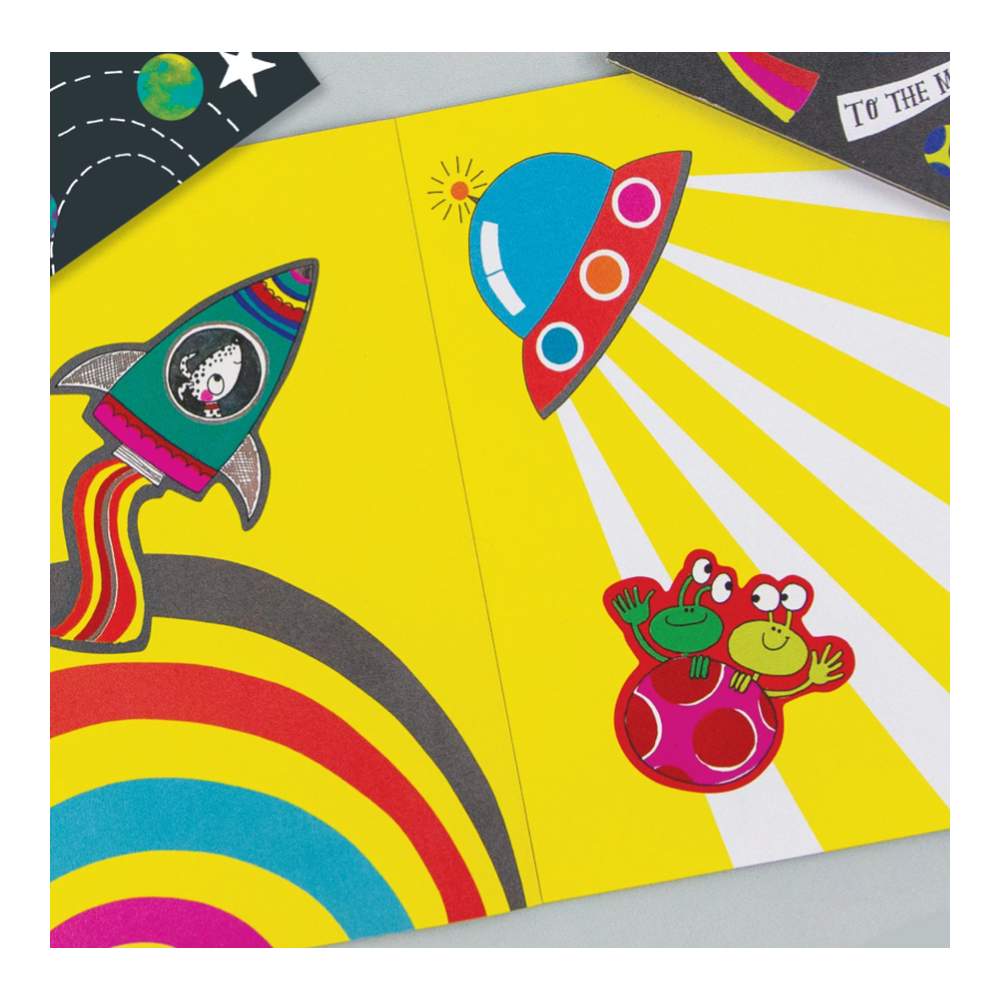 Libro Para Pintar Con Pegatinas Cosmos