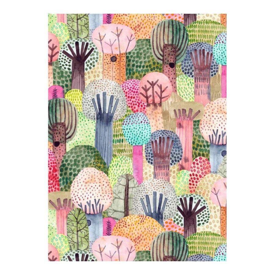 Cuaderno A5 Acuarelas Y Bosque
