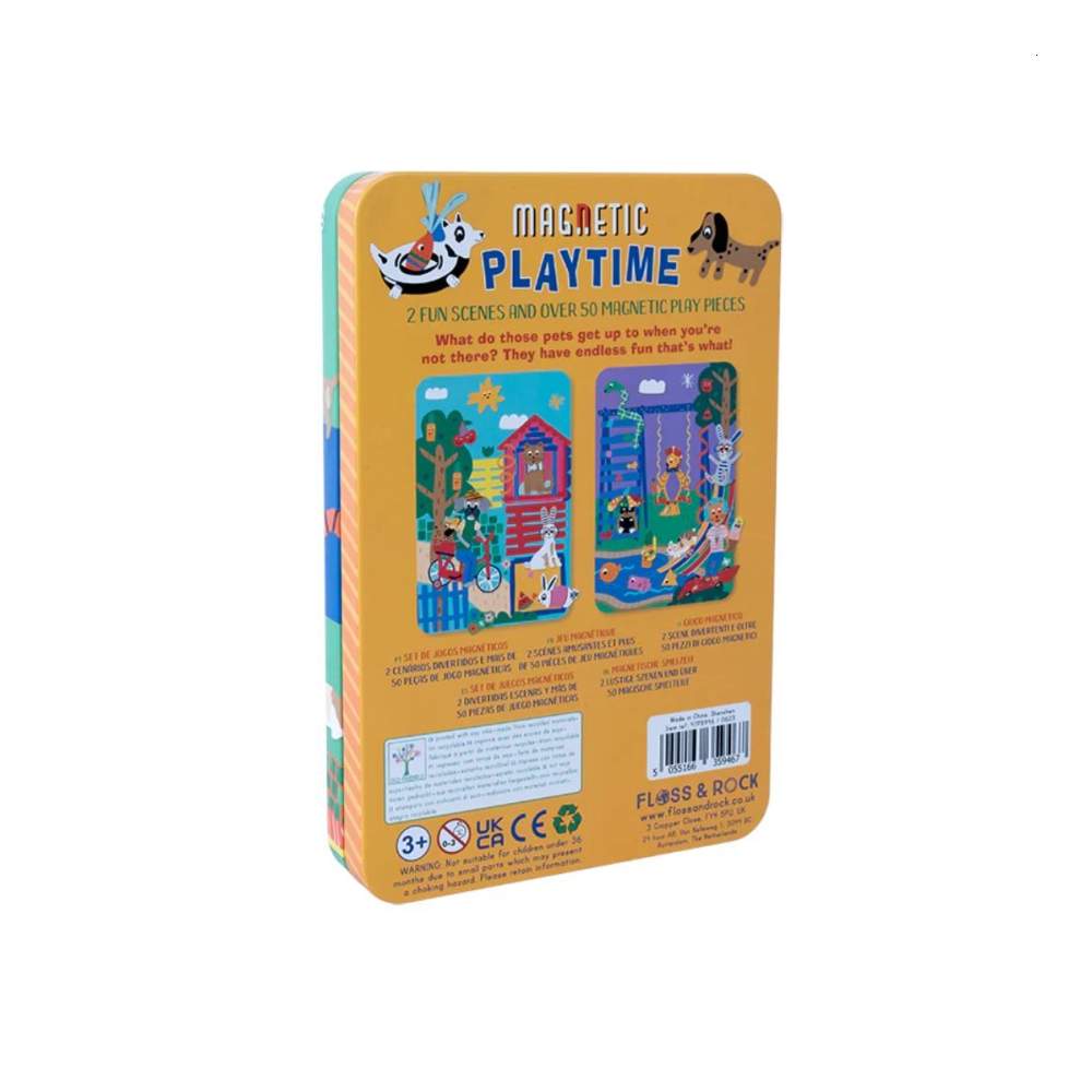 Estuche Metal Juego Magnético Mascotas
