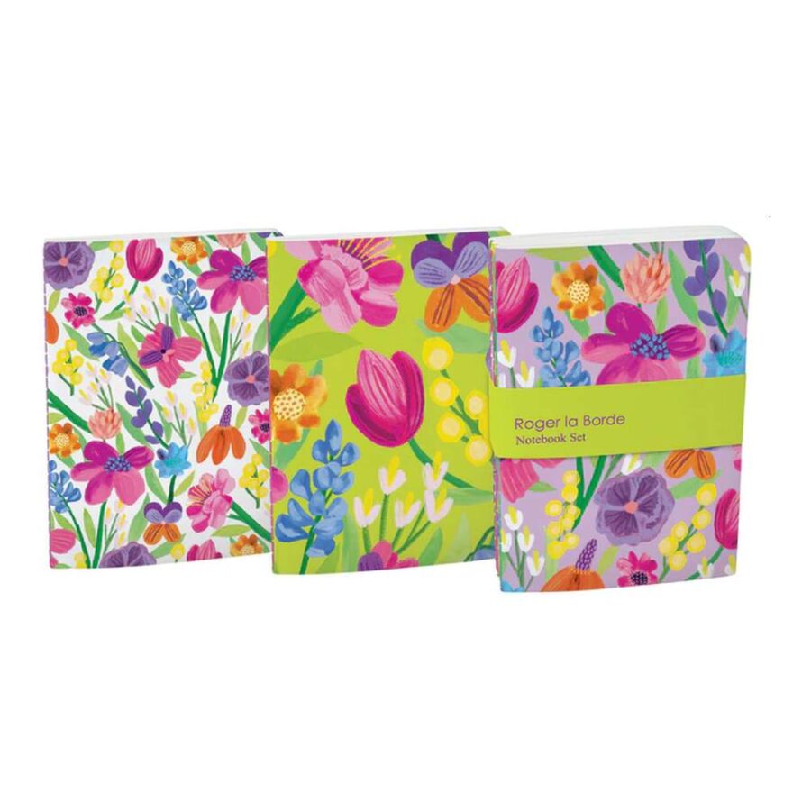 Trío Cuadernos A6 Floral Supernova