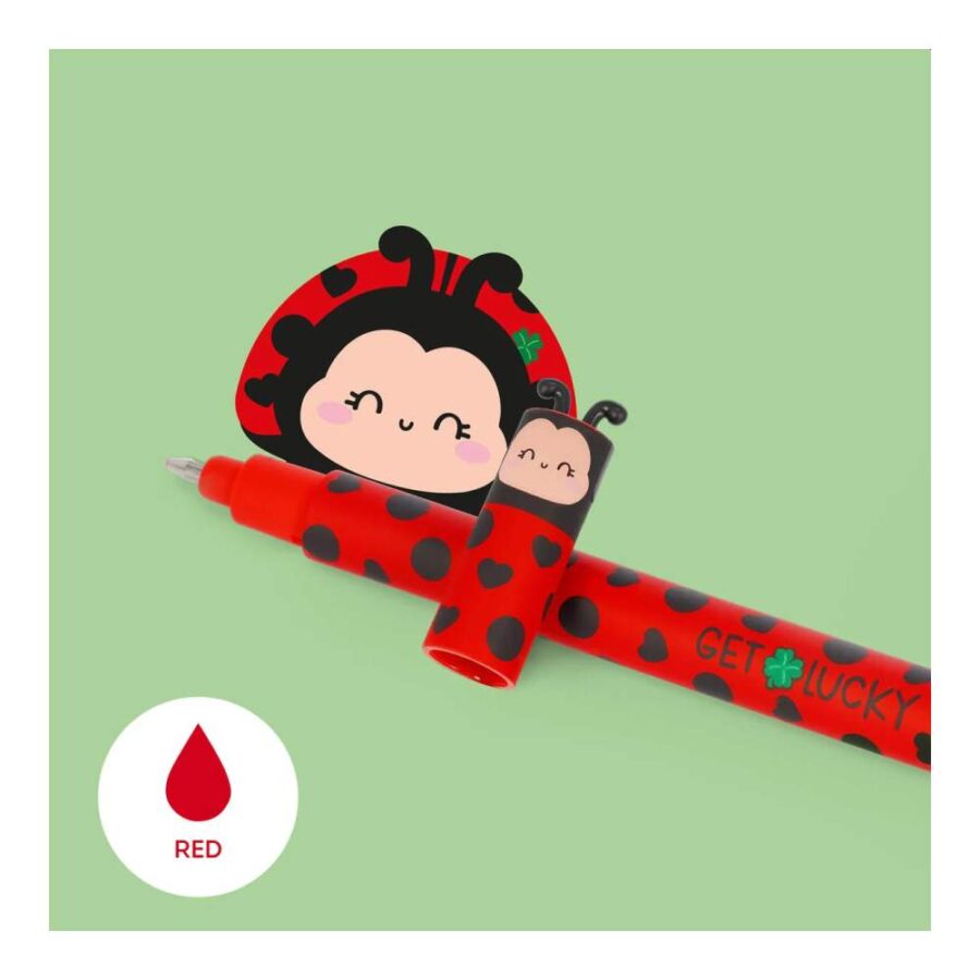 Bolígrafo De Gel Borrable Ladybug Legami