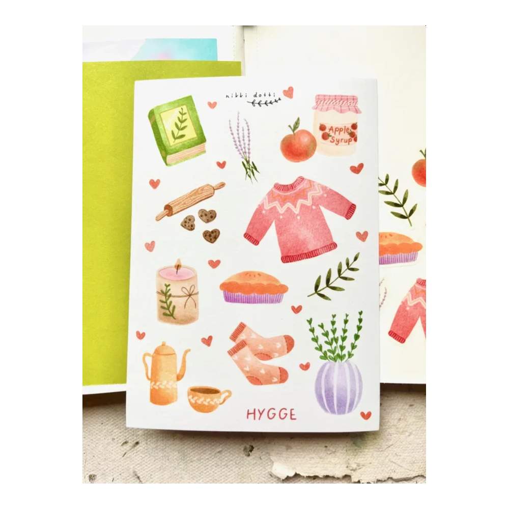 Hoja De Pegatinas Hygge Nikki Dotti
