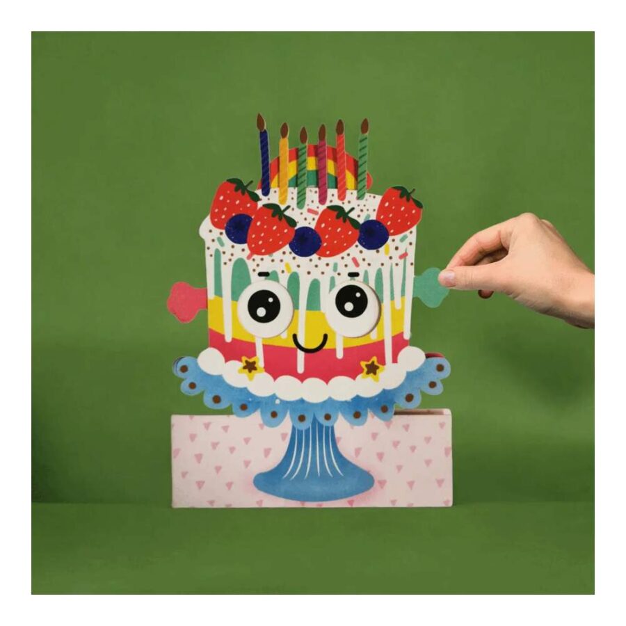Tarjeta Tarta Cumpleaños Cut-Art