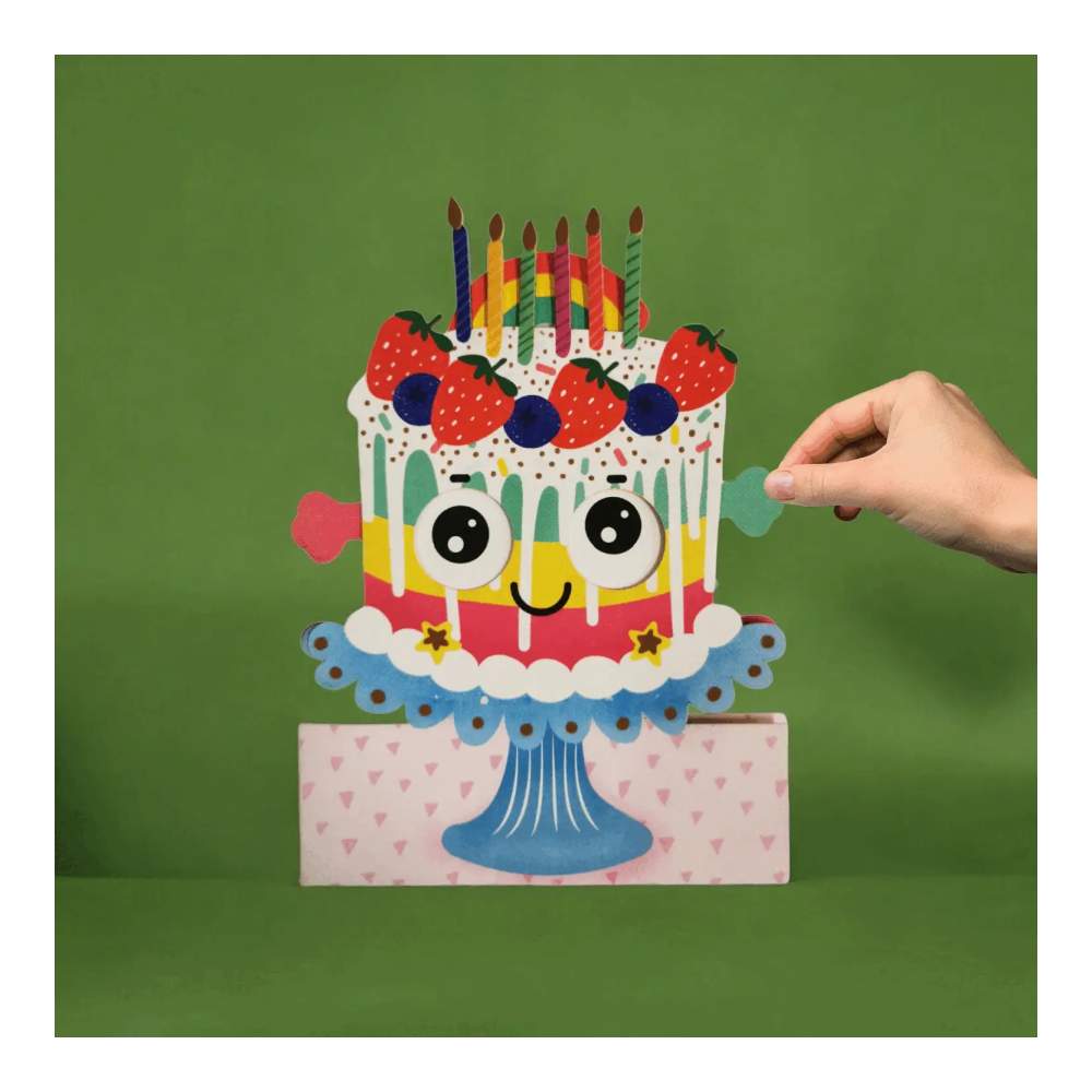 Tarjeta Tarta Cumpleaños Cut-Art
