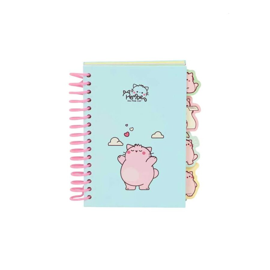 Bloc De Notas A6 Pembe The Pink Cat Nubes