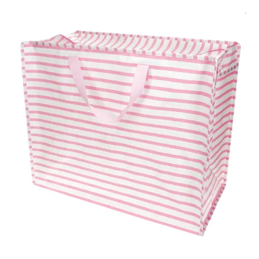 Bolsa Jumbo Almacenaje Rayas Rosas