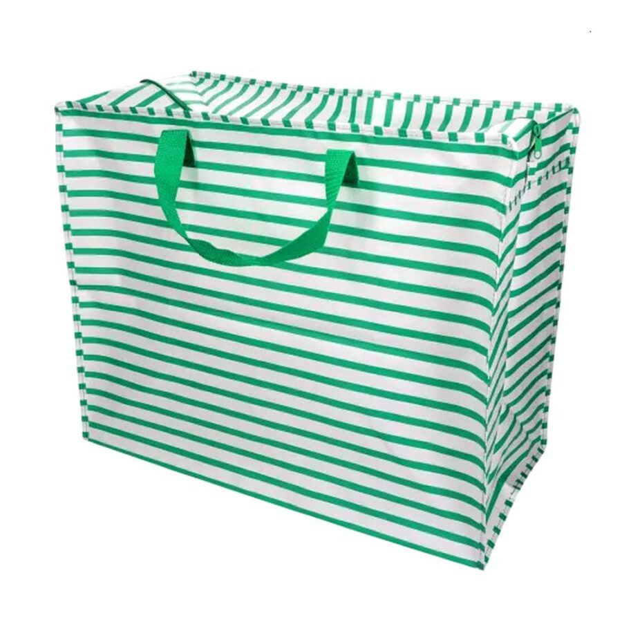 Bolsa Jumbo Almacenaje Rayas Verdes