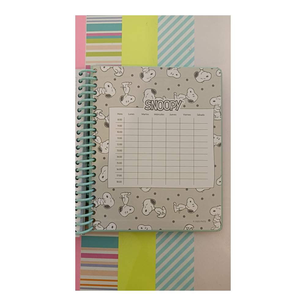Cuaderno A5 Espiral Snoopy Y Woodstock
