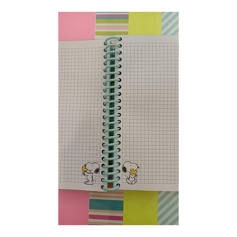 Cuaderno A5 Espiral Snoopy Y Woodstock