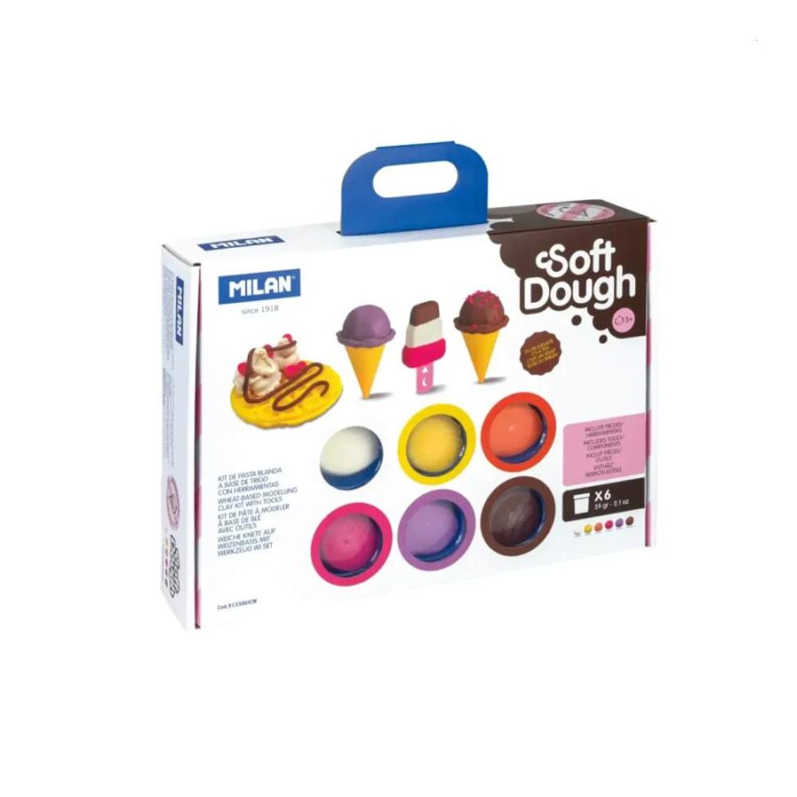 Maletín 6 Botes Pasta Helados Y Gofres