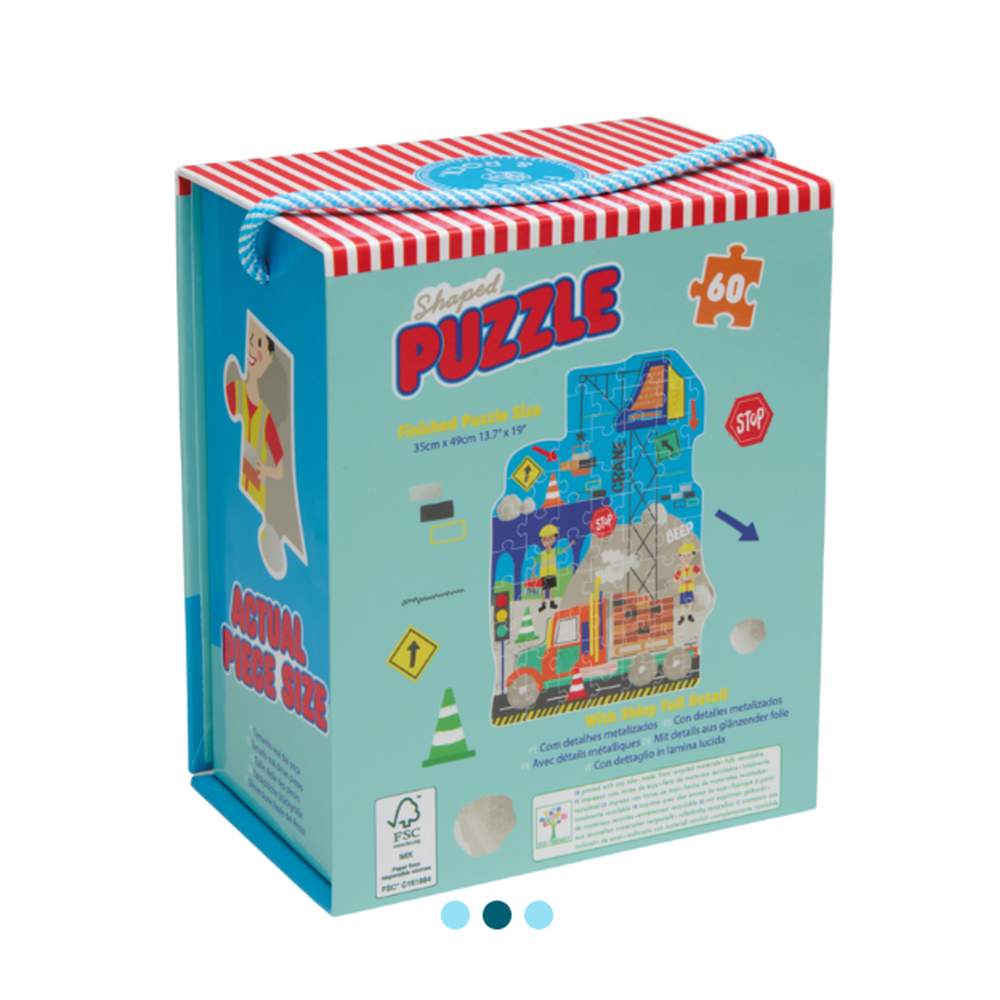 Puzzle Con Forma Construcción