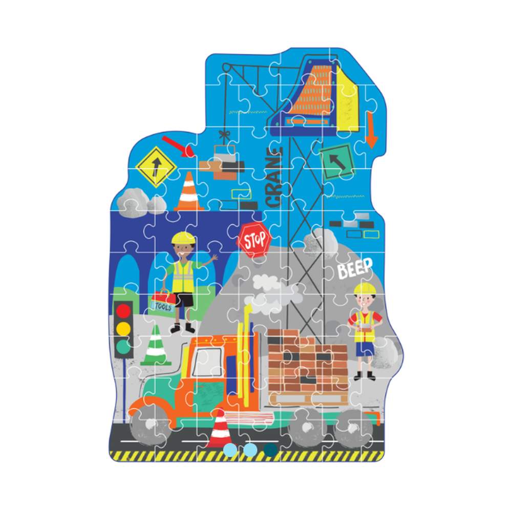 Puzzle Con Forma Construcción