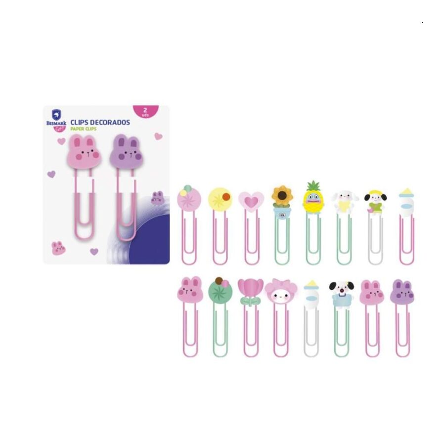 Set 2 Clips Decorados