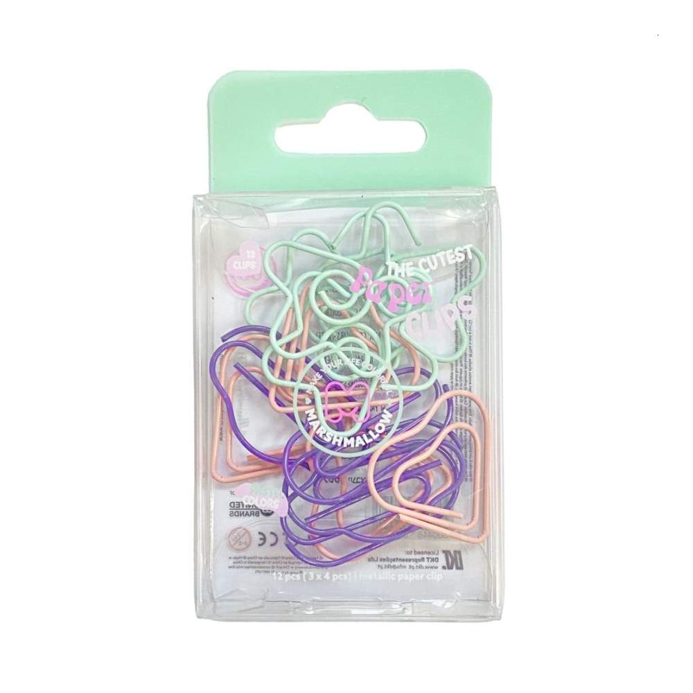 Set Clips Con Formas Pastel