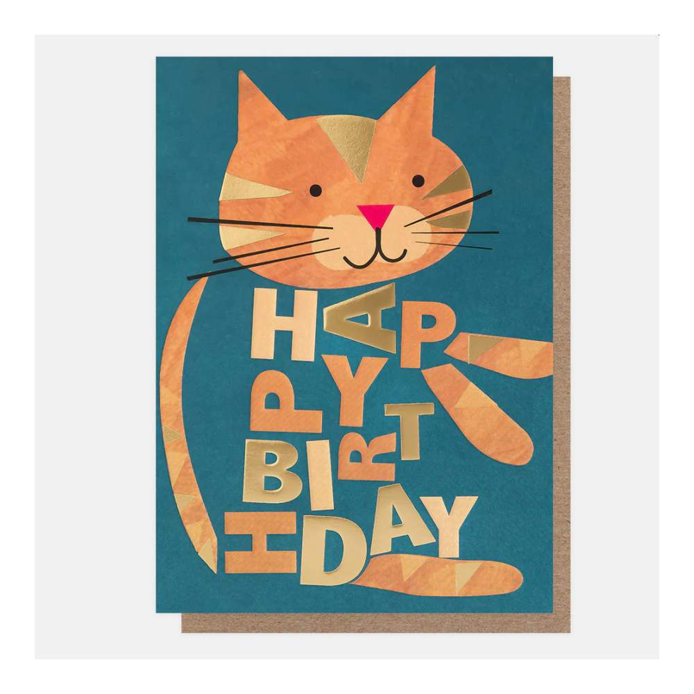 Tarjeta Gato Cumpleaños Caroline Gardner