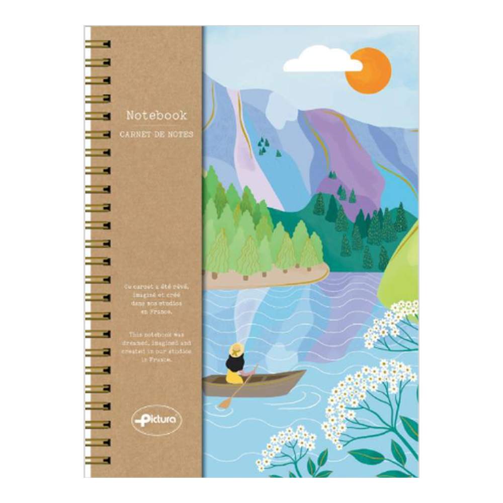 Cuaderno A5 Barca En El Paisaje