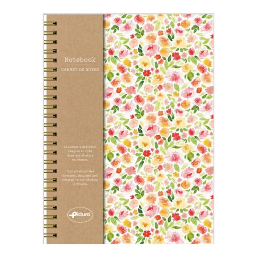 Cuaderno A5 Flores De Acuarela