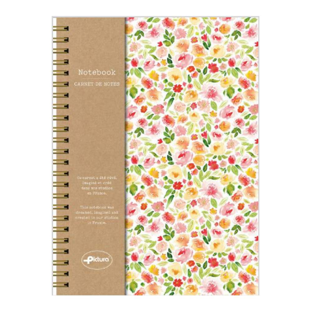 Cuaderno A5 Flores De Acuarela