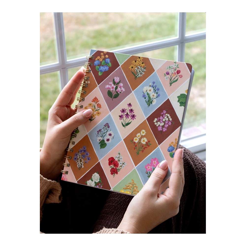 Cuaderno Espiral Floral Vintage Bloom