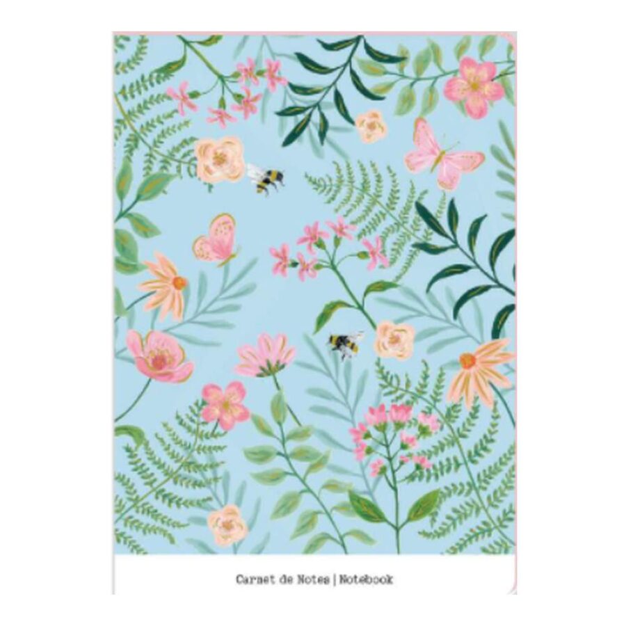 Cuderno De Notas A5 Flores Y Mariposas
