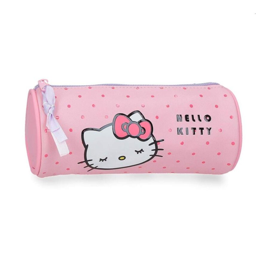 Portatodo Redondo Hello Kitty Azul Y Rosa