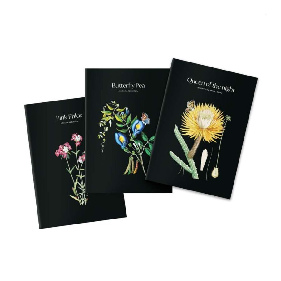 Set 3 Cuadernos A5 Sleepless Garden