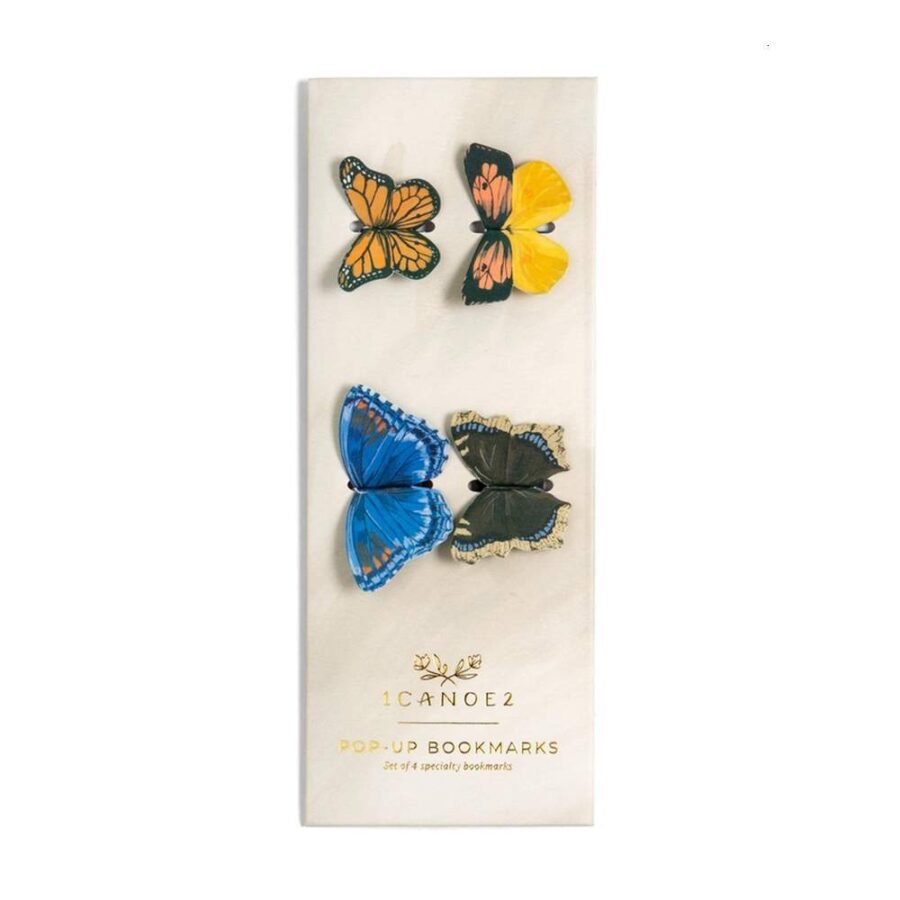 Set 4 Marcapáginas Mariposas