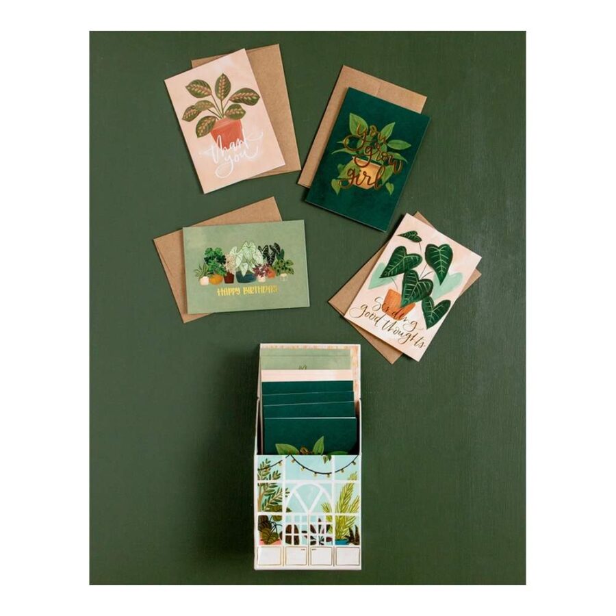 Set Tarjetas Greenhouse Con Caja
