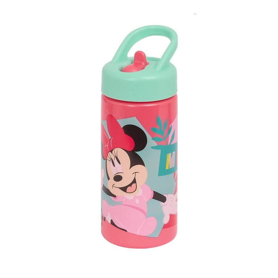 Botella Con Pajita Minnie Mouse