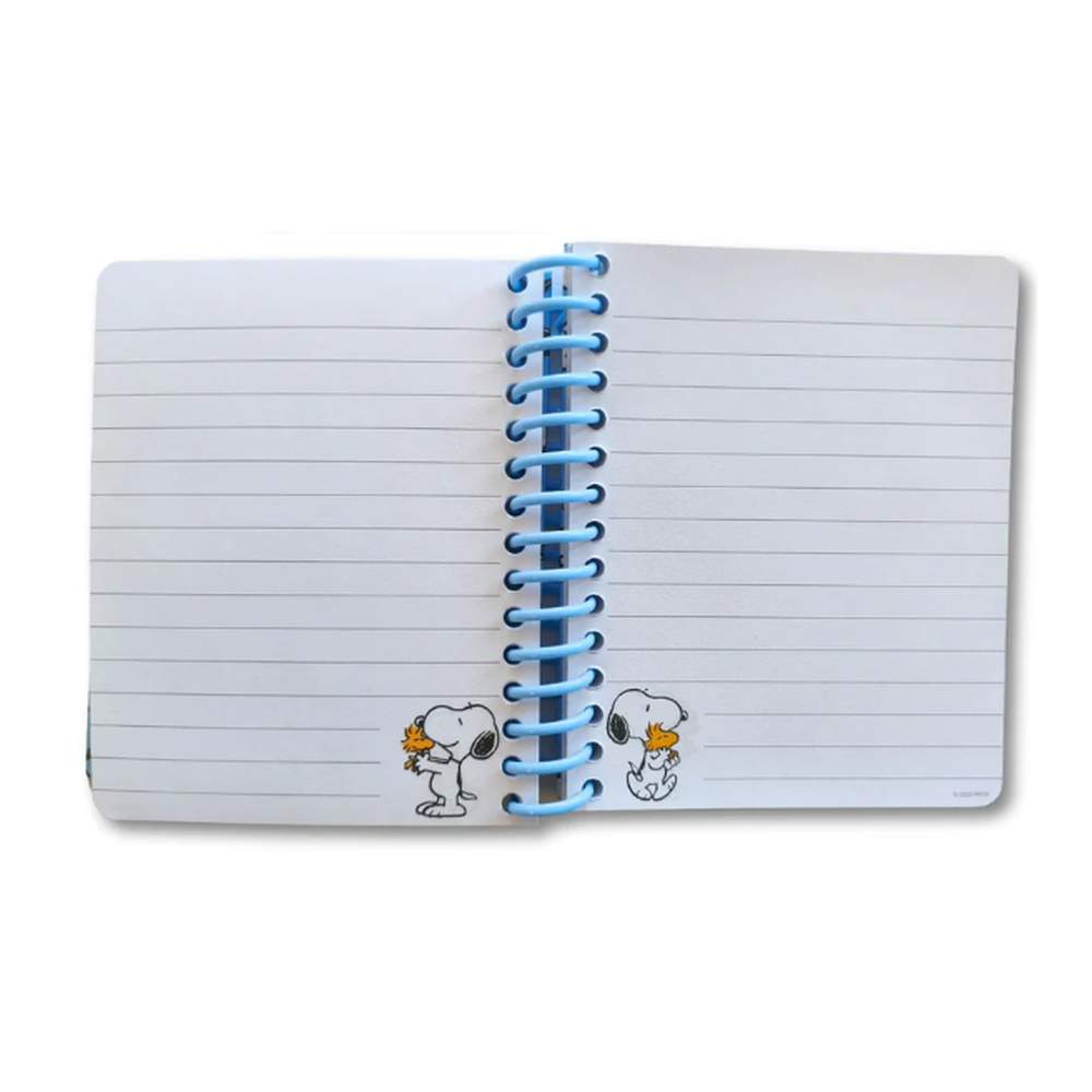 Cuaderno A6 Espiral Snoopy Azul